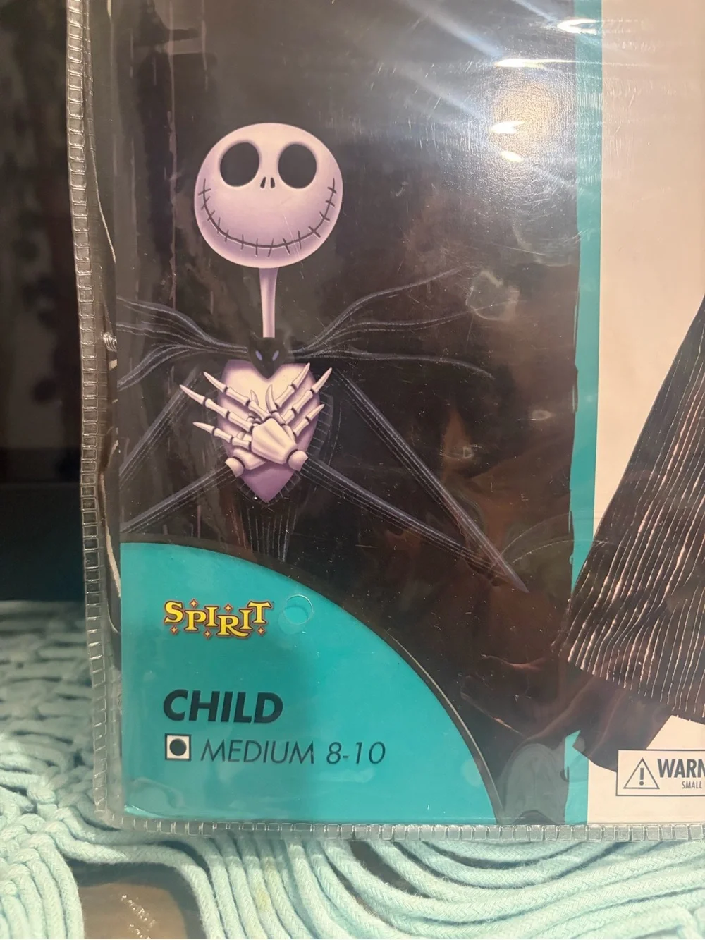 Spirit Black Bling Jack Skellington Jumpsuit with Bow Tie